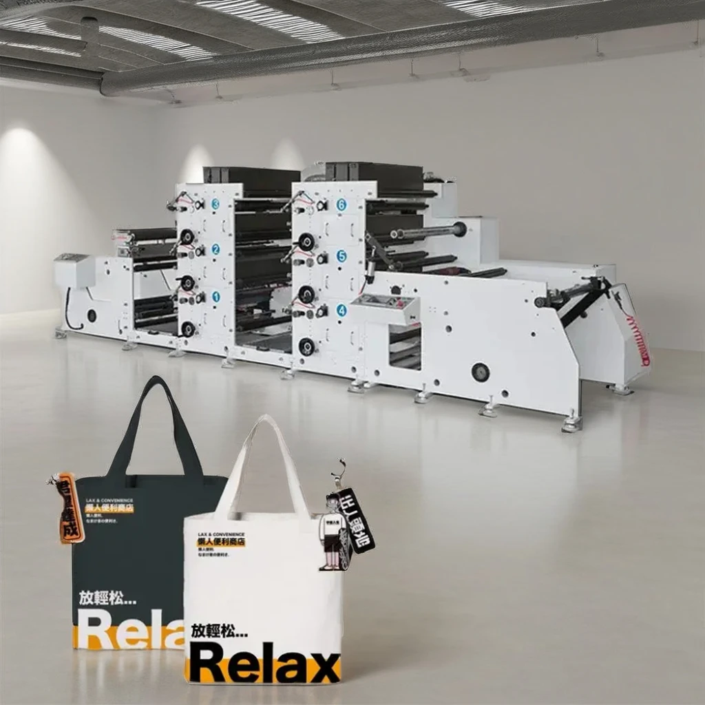 High Precision Flexographic Printing Machine for Thin Paper Plastic Film, Soft Press No Damage Roll to Roll Printer customized