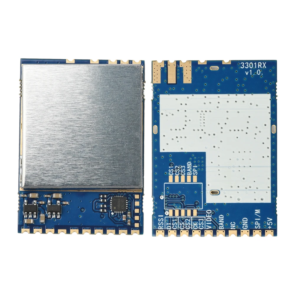 3301Rx 3.1-3.7G bandwidth RF receiving module 3.3GHz video receiving module FPV simulated wireless Freely edit channels SPI mode