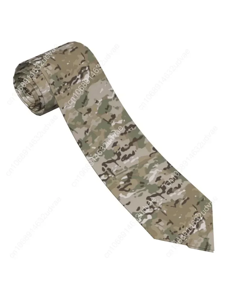 

Multicam Men Women Neckties Polyester 8 cm Wide Camouflage Military Neck Ties for Mens Suits Accessories Cosplay Props