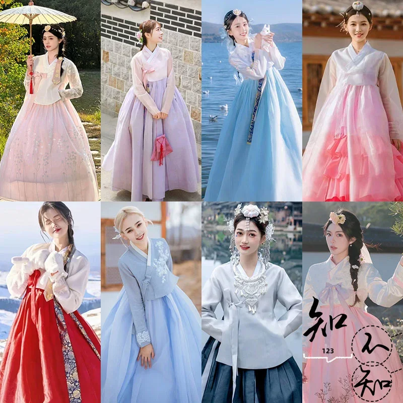 

Hanbok Clothes Women Traditional Costume Korean Dress Modernized Improved Korean Court National Dance Cosplay Dresses Hanbok 한복