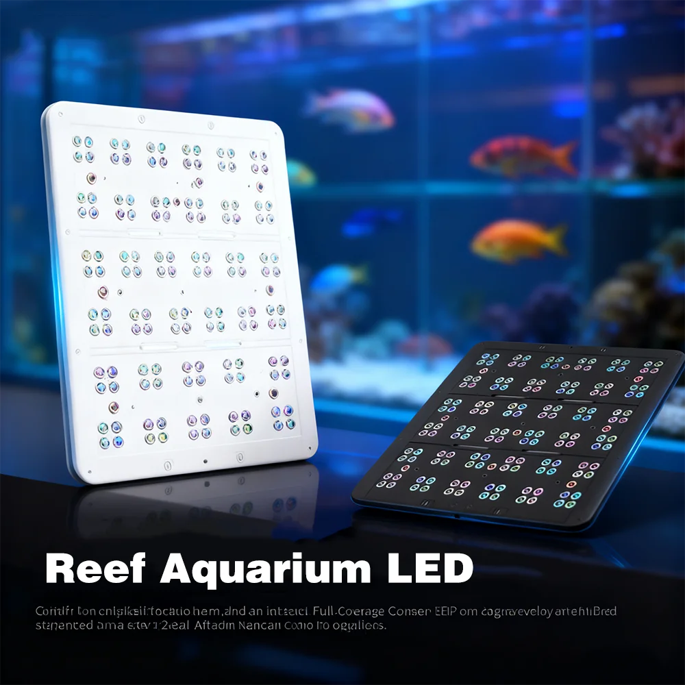 Slik LED Coral Light with Bluetooth Full Coverage Aluminum Fixture for Marine Coral Aquarium