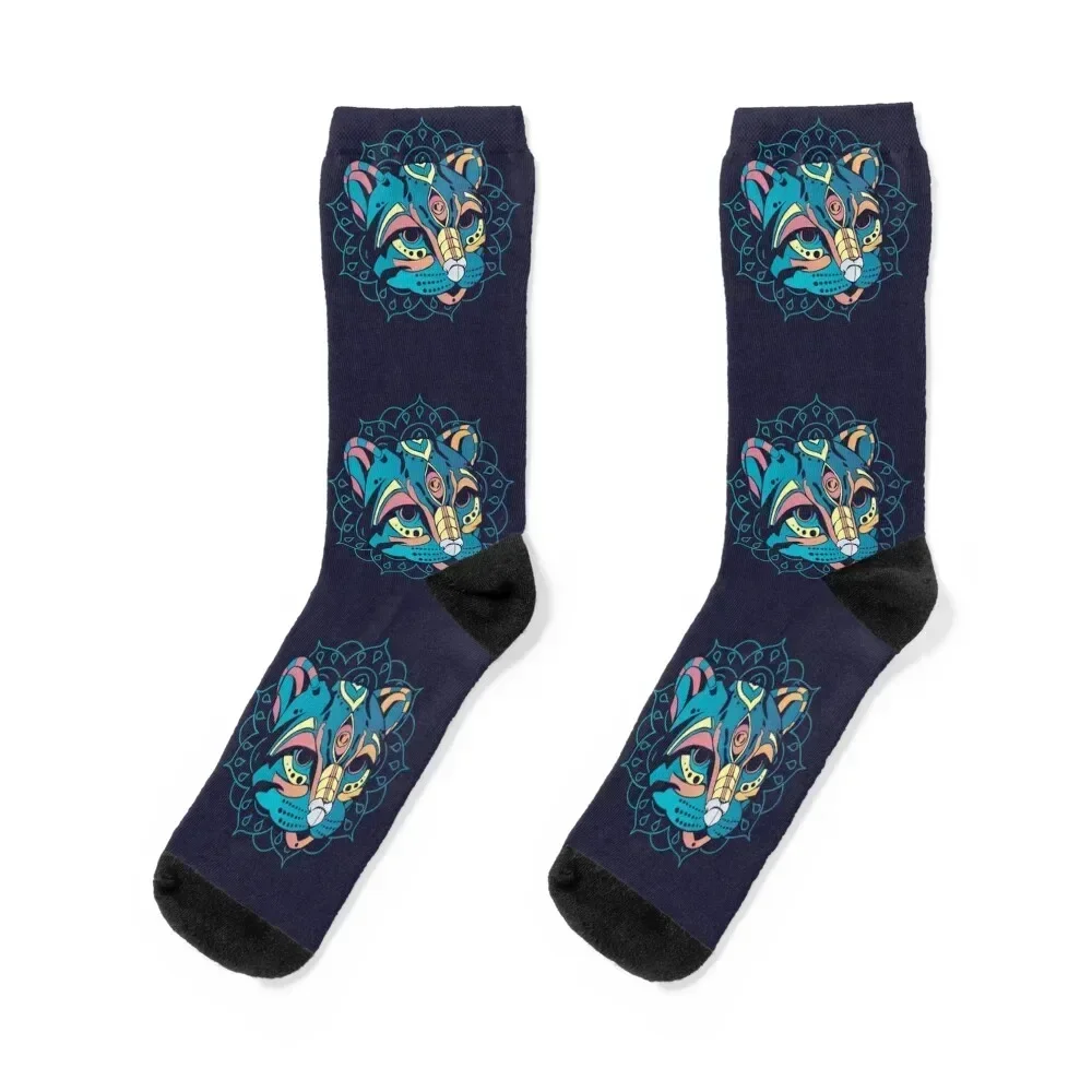 Ocelot mandala Socks basketball funny gift compression essential Boy Child Socks Women's