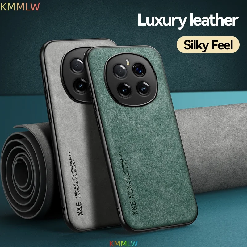 Luxury Leather Funda for Honor Magic 7 Lite Case Ultra Thin Car Magnetic Protection Phone Cover for Honor Magic 7 Pro Capa