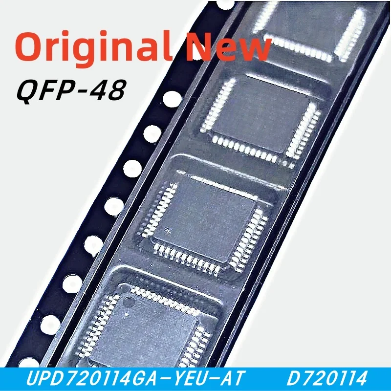 10pcs 100% New D720114 UPD720114 UPD720114GA UPD720114GA-YEU-AT QFP-48 Chipset