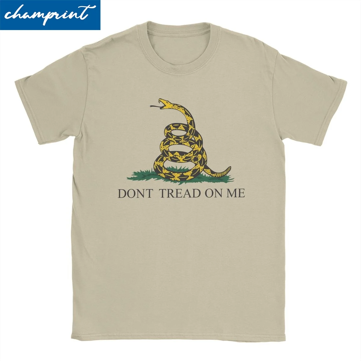 Men Women T-Shirts Dont Tread On Me American Liberty Or Death Leisure Pure Cotton Tees  Gadsden Flag T Shirts Crewneck Clothes