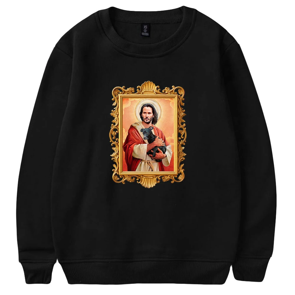 

Keanu Reeves Sweatshirt Unisex Crewneck Long Sleeve Women Men Sweatshirt American Star 2022 Casual Style Funny Clothes