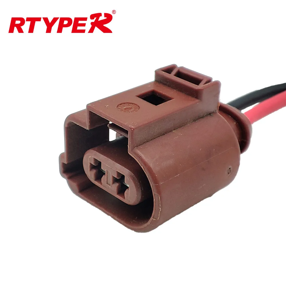 2 Pin Auto Connector Electric hand brake rear brake wheel cylinder motor plug 1J0973802 1J0973702A 1J0 973 702A for  Magotan A4