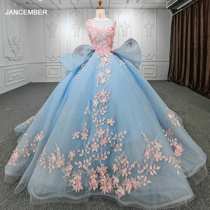 Vestido romántico de princesa para quinceañeras con estampado floral y bonito vestido de fiesta cansado Avondjurken