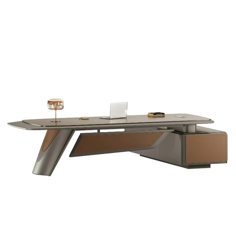 Furniture Factory Direct Sales Custom High-end Modern L-shaped CEO Desk And Manager Desk