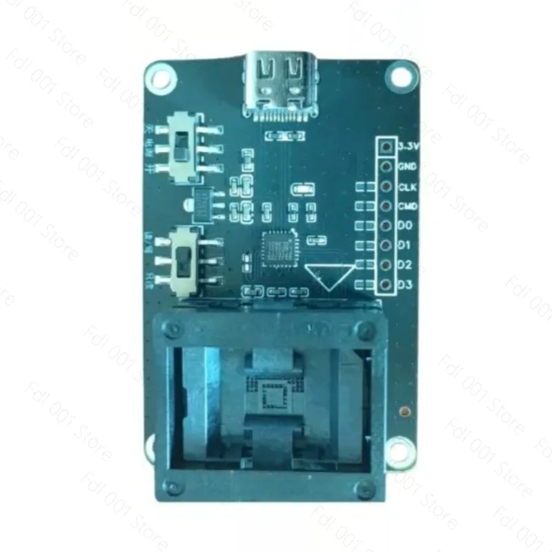 EMMC Programmer EMMC Burner EMMC Reader and Writer BGA153 Test Base Data Recovery Boot Read