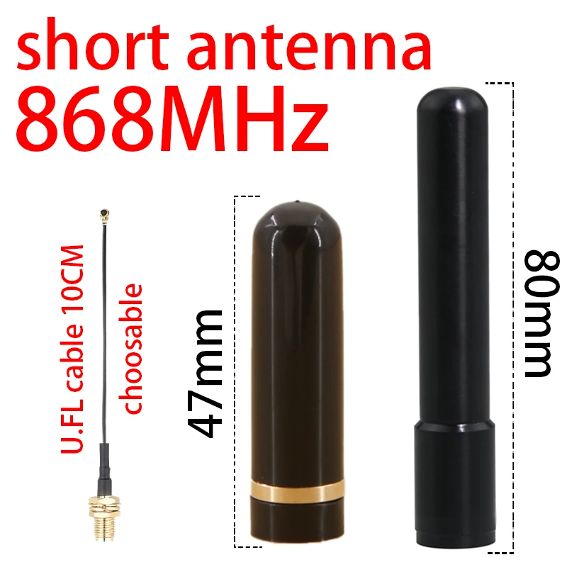 

GIZONT LoRa 868MHz Miniature antenna 8CM 915MHz SMA Miniature antenna 4.7CM For MeshTastic LoRaWan ESP 32 teletransmission