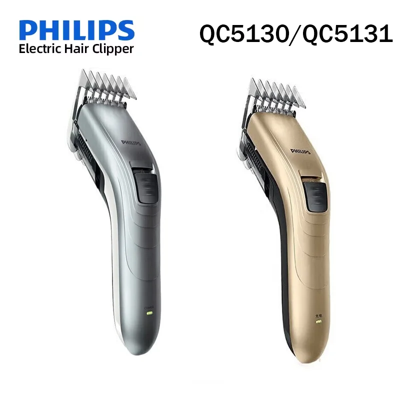 ماكينة قص الشعر فيليبس QC5130 ماكينة قص الشعر الكهربائية 11 تروس قابلة للتعديل طول القطع: 0.5-21 ملم مؤشر بطارية LED من الفولاذ المقاوم للصدأ