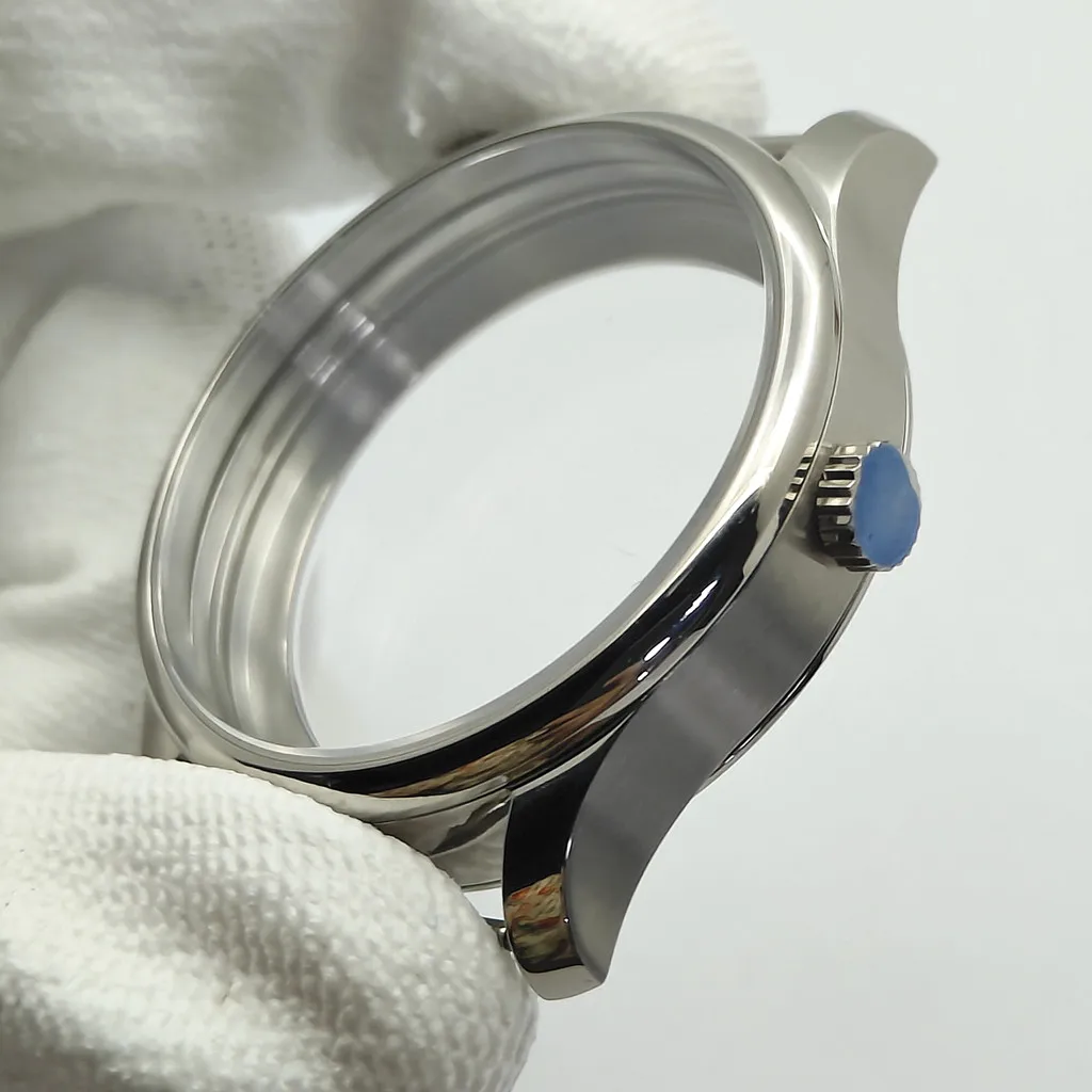 Goutent 40.6mm Polished Watch Case And 37mm Dial Sapphire Crystal Fit ETA6497 6498 ST3600 Hand Winding Mechanical Movement