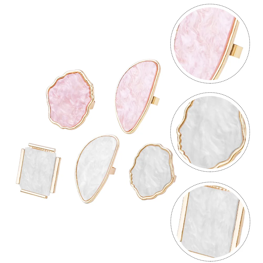 

5pcs Nail Color Palette Smooth Mixing Paint Plate for Manicure Art Display Easy Clean Lightweight Professional Use