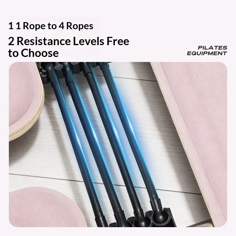Foldable Pilates Fitness Board Resistance Adjustment Retractable Multi-function Abdominal Board for Body Abs Indoor