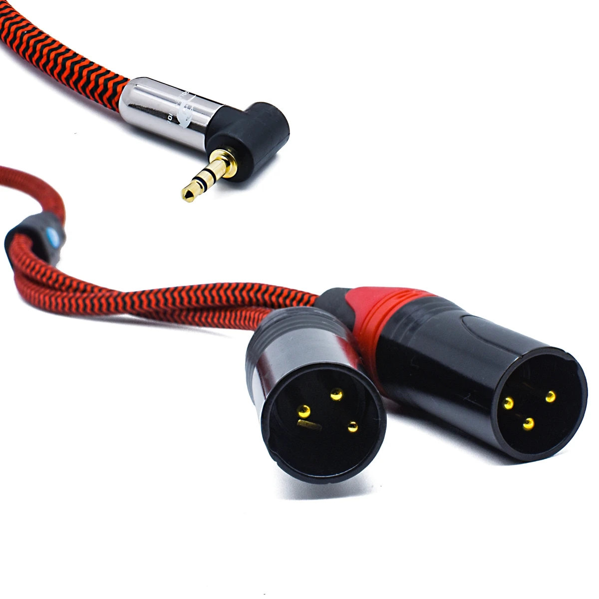 Premium Audio Cable Angled Mini Jack 3.5 to Dual XLR 3 Pin for PC Headphone Sound Mixer 3.5mm to 2 XLR Cable 1M 2M 3M 5M 8M 10M