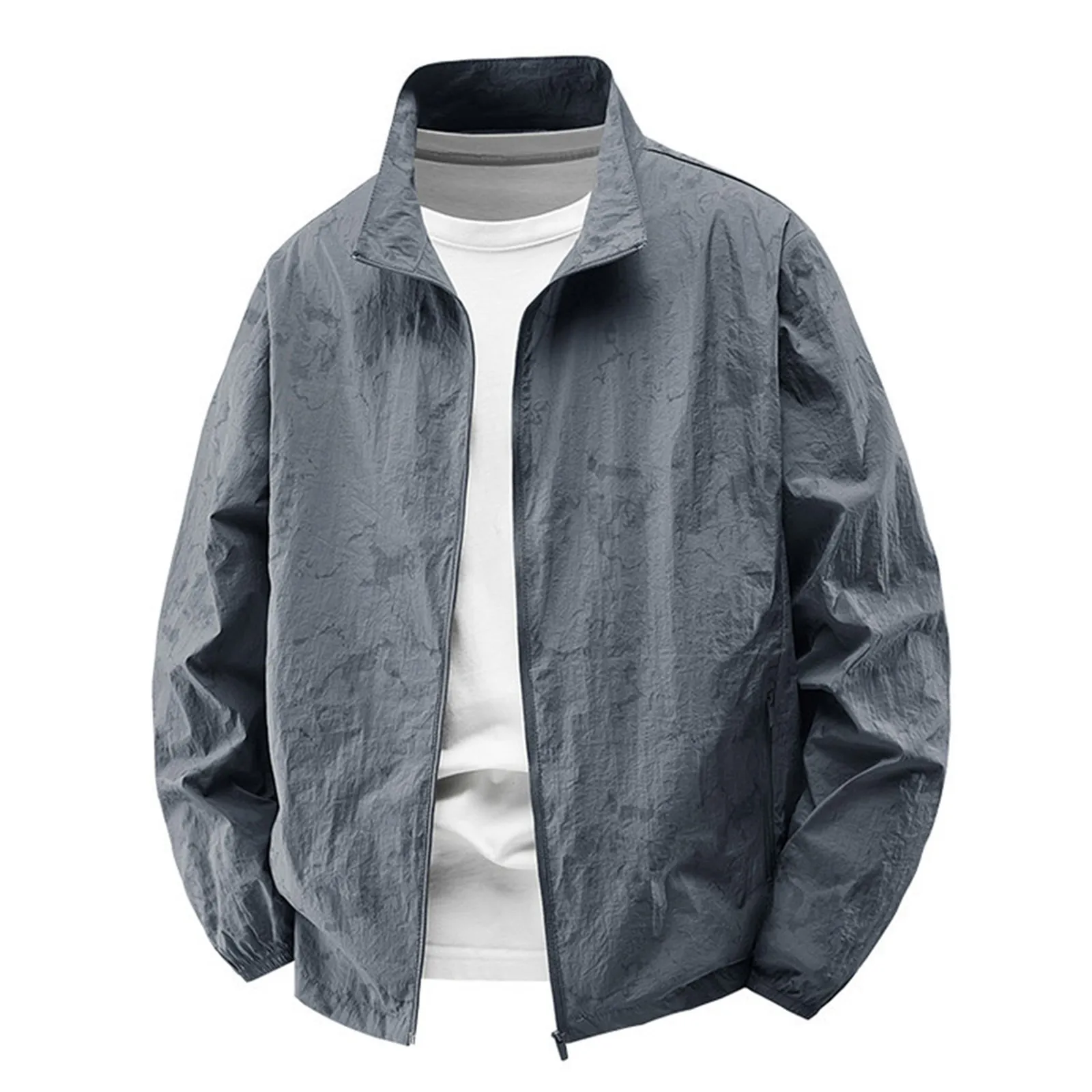 

1PCS Summer Sun Protection Skin Coats Men Ultra-Light Sportswear Hooded Outwear Breathable Casual Jackets Man Work Wear 2025