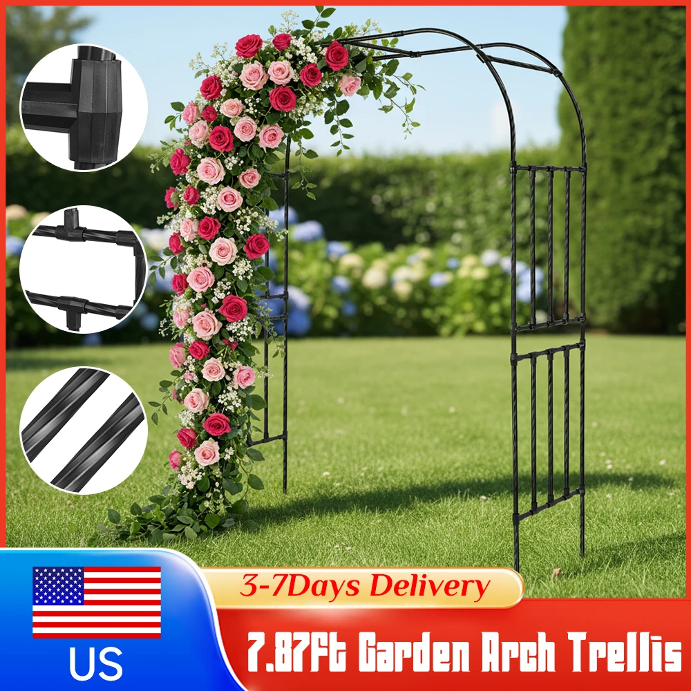 

Металлическая арка-опора для сада, для вьющихся растений, роз, лиан, прочная уличная садовая арка-декор, новинка 2026 года ﻿