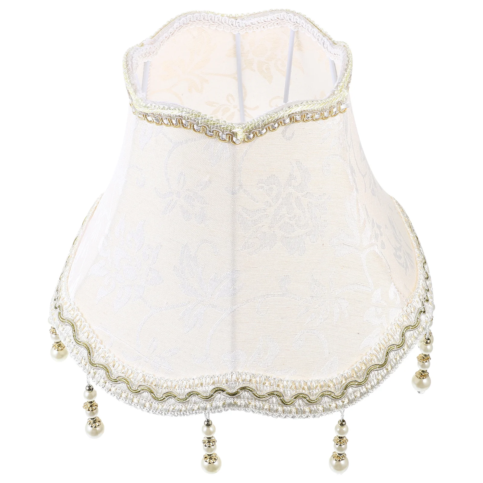 

Прочный абажур из макраме с бусинами, дизайн в винтажном стиле для настольной лампы, декоративный абажур, теплый угол