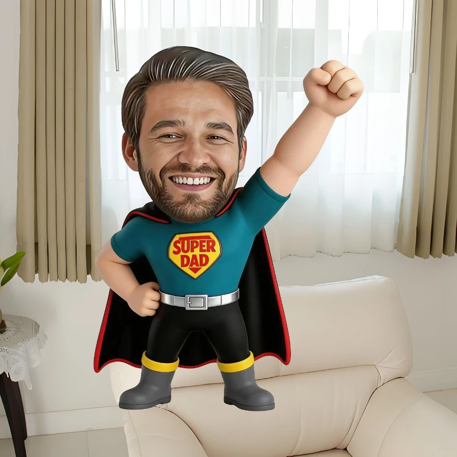 1PC Photo Face Pillow Custom Hero Game Character Plush Cushion Sofa Bed Decor Gift for Christmas Valentine Birthday Father Lover