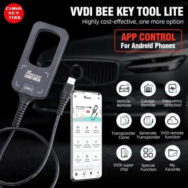 2024 Xhorse VVDI Bee Key Tool Lite + Gift 6pcs XKB501EN Wired Remotes