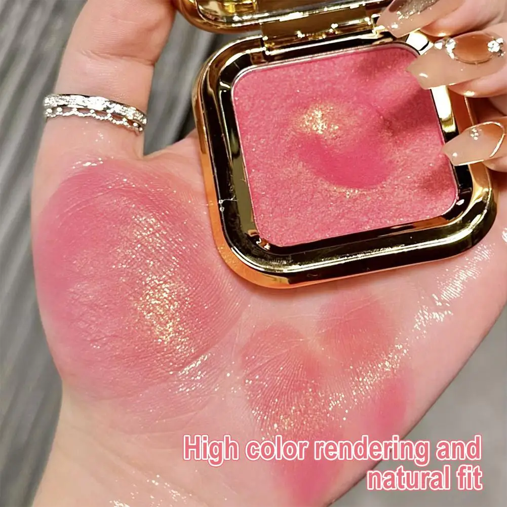 Peach Kiss 3D blush cream rouge Matte pearlescent Blusher Natural and lasting Color rendering Facial contour Blusher