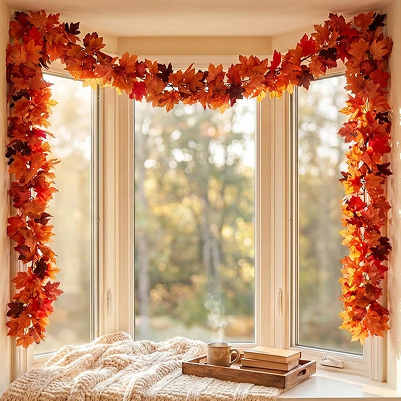 Artificial Maple Leaf Garland 5