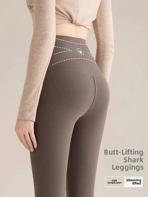 

Женские утепленные флисом брюки для йоги с высокой талией, осенне-зимние, теплые, базовый слой