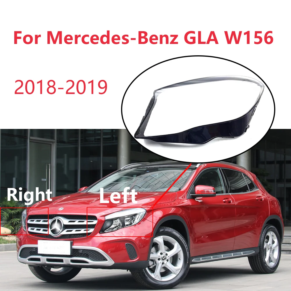 

Для Mercedes-Benz GLA W156 2018 2019, прозрачные линзы для фар, сменная крышка, прозрачный абажур, автомобильные гаджеты