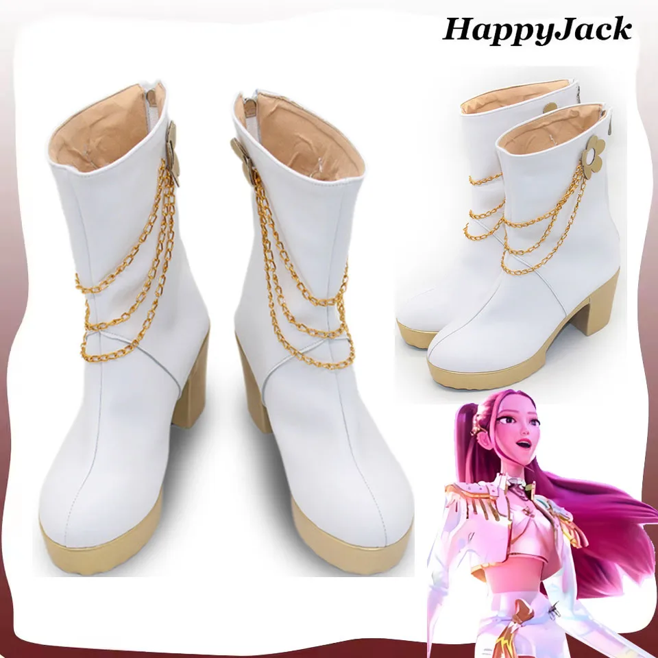 

Mira Cosplay Shoes Boots Kpop Demons Hunters Disguise Adult Women Fantasia Footwear Halloween Carnival Costume Accessories