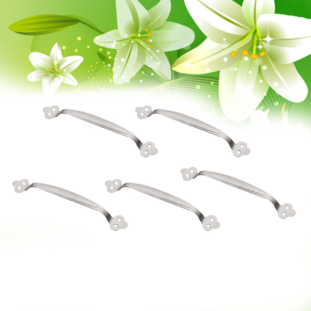 

5Pcs Stainless Steel Bathroom Grab Bar Safety Hand Rail Toilet Armrest Solid Support Handles Anti-Slip Non-Slip Grip for Bath