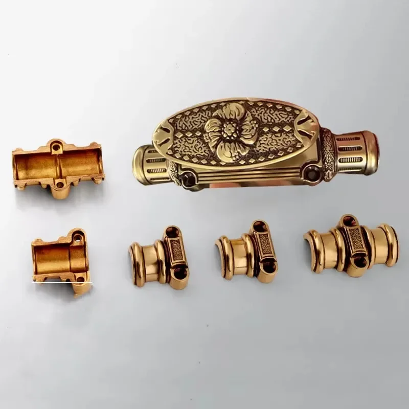 

Fashion High-grade All Copper Luxury Villa Front Door Latch Custom Size All Copper Door Latch