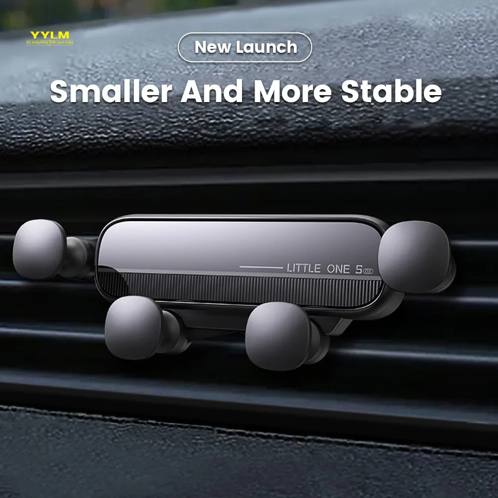 YYLM Gravity Car Phone Holder Stand Smartphone GPS Mount Supports For iPhone 13 12 Xiaomi Samsung Huawei Cell Car Holder