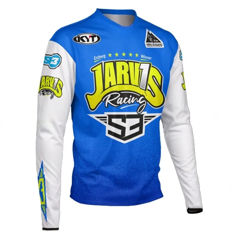 

S3 Best Selling 3D Printed Motorcycle T-Shirt Long Sleeve Quick Dry Breathable Riding Shirt