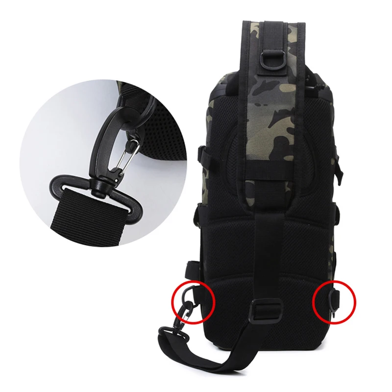 Imagem -05 - Tactical Hook And Loop Fastener Sling Bolsa Fishing Lure Bolsa Mochila de Cintura Molle Fanny Pack Esporte ao ar Livre Camping Caminhadas