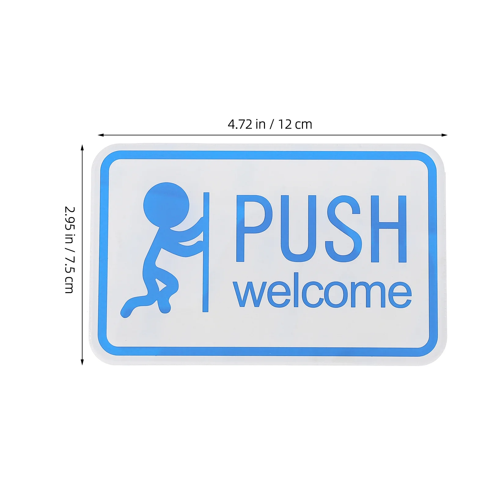 2 قطعة لاصقة دفع سحب لافتة للباب مادة الاكريليك سهلة التلوين مؤشرات واضحة للمناطق عالية المرور #2