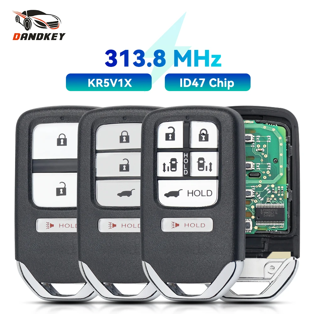 

Dandkeyдля Honda HR-V FIT EX-L 2016-2018 CRV 2015-2016 313,8 MHz ID47 KR5V1X PN 72147-TK8-A81 умный пульт дистанционного управления для автомобиля