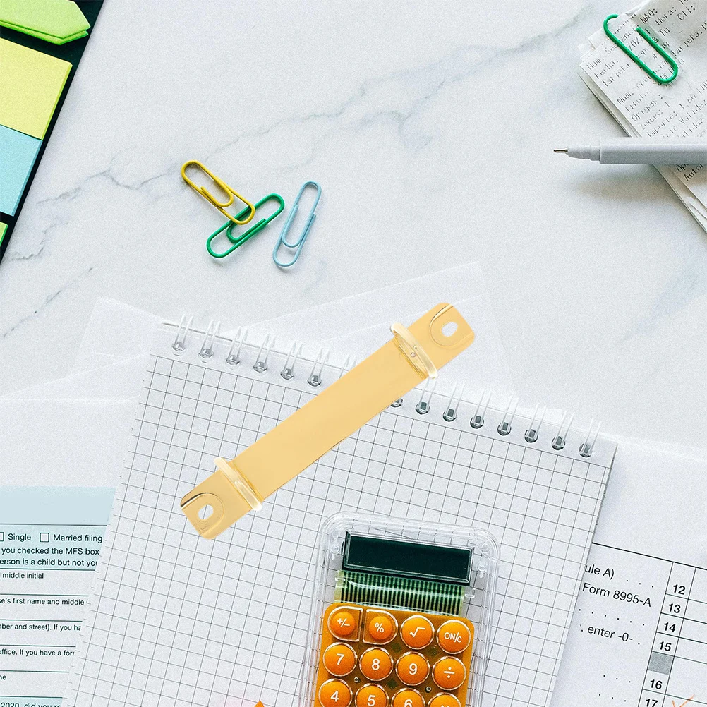 2 قطعة العالمي فضفاضة ورقة الموثق خواتم معدنية انفصال ثقبين كليب استبدال ملزمة كليب ل دفتر منظم وثائق