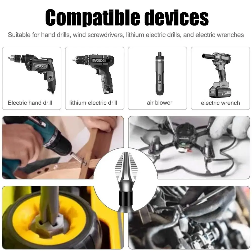 

Portable K5 Non-slip Impact Phillips Screwdriver Bit Strong Magnetic High Hardness Driver Bit Hex Shank S2 Alloy Cross Drill Bit