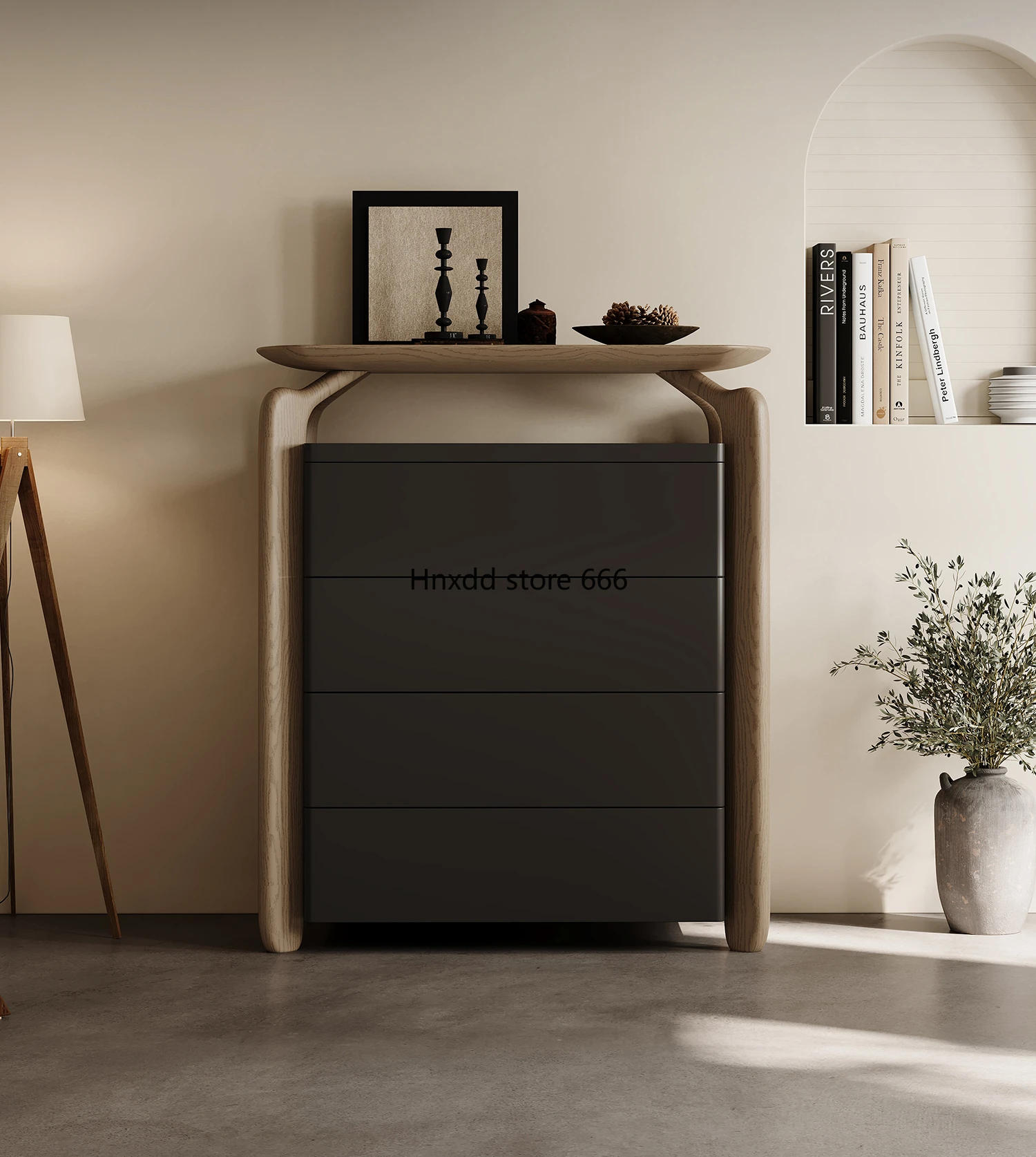 Designer hollow four chest cabinet Italian minimalist large capacity