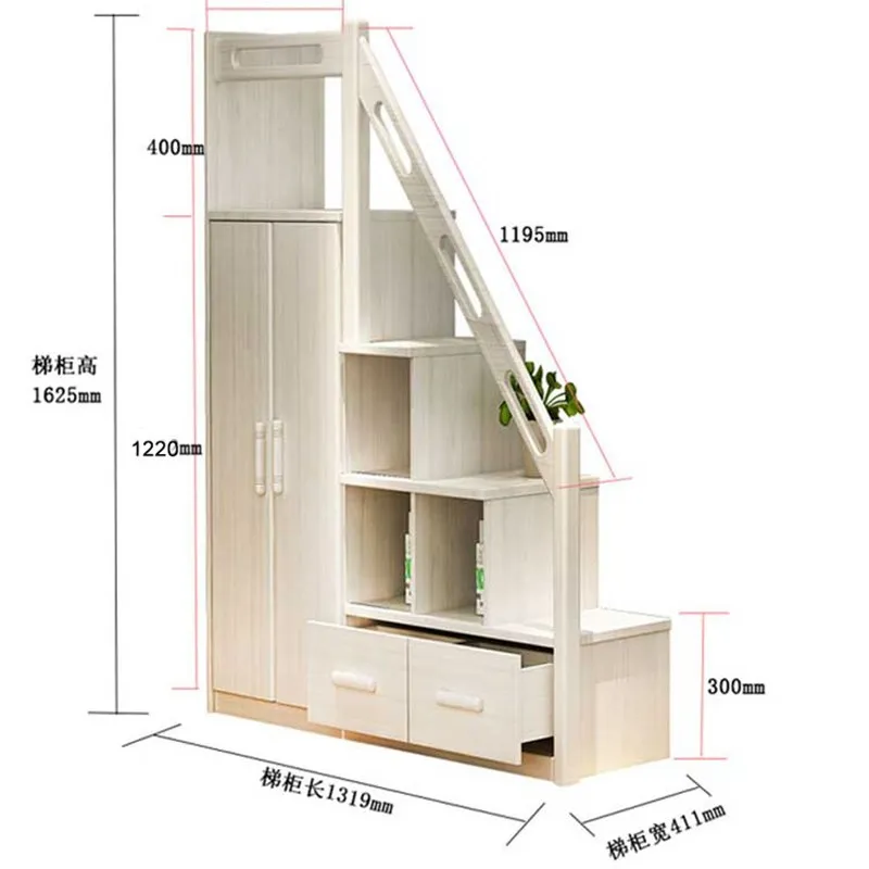 

Детская кровать, вверх и вниз, лестничный шкаф, отдельная кровать, выдвижной ящик, Ступенчатая лестница, шкаф для хранения, маленькая лестница 32 см