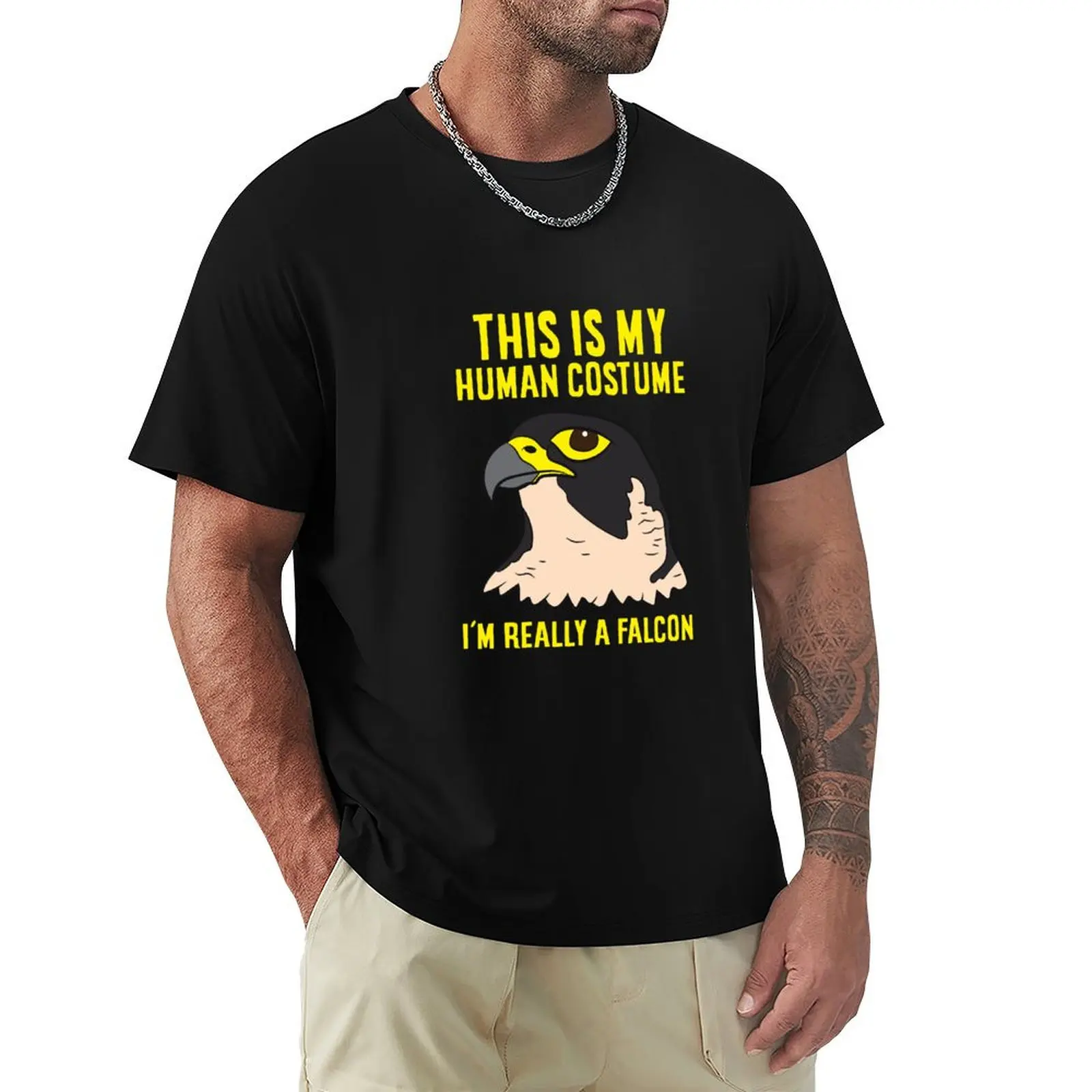 

This Is My Human Costume I'm Really A Falcon Bird T-Shirt Lightweight Running Sports T-Shirt
