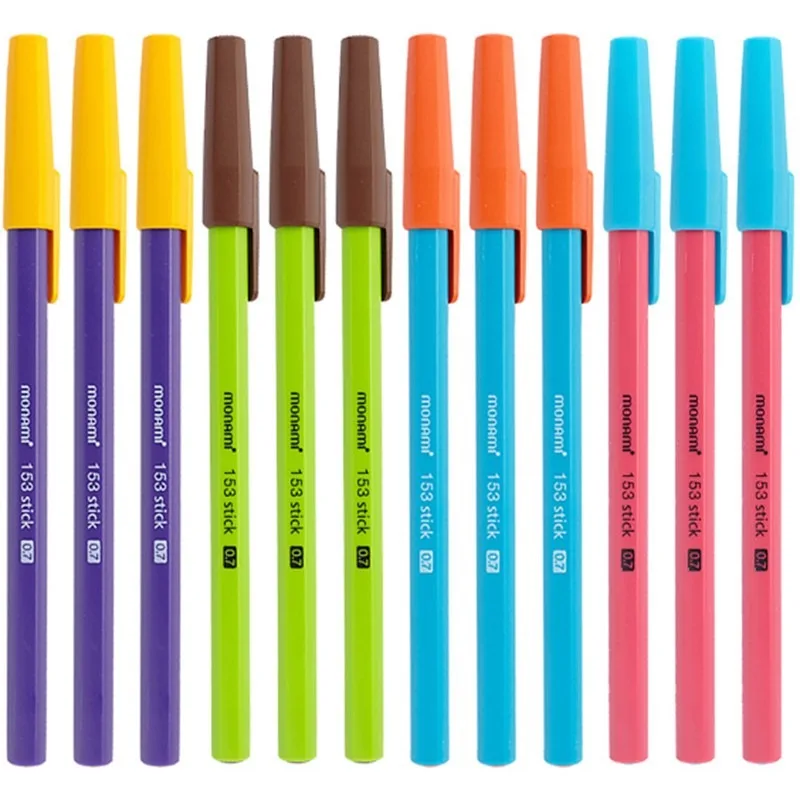 

Munami Ballpoint Pen Ins Style High Value American Retro Contrasting Color Medium Oil Pen Student Learning Office Supplies