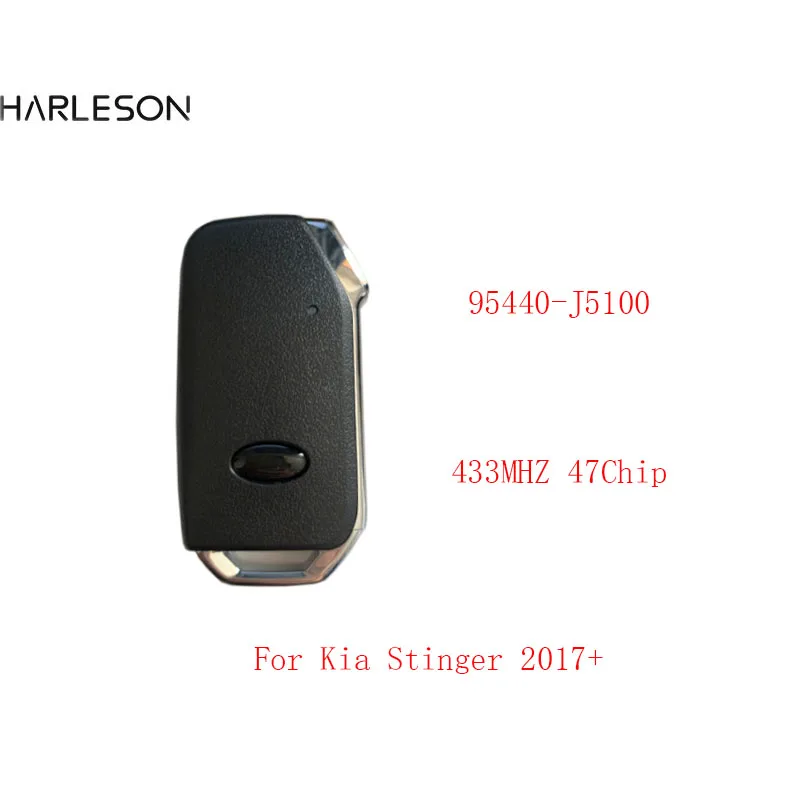 Aftermarket 95440 J5100 3Buttons Smart Car Key Fob For Kia Stinger 2017+ Remote 433MHZ 47 Chip PN 95440-J5100