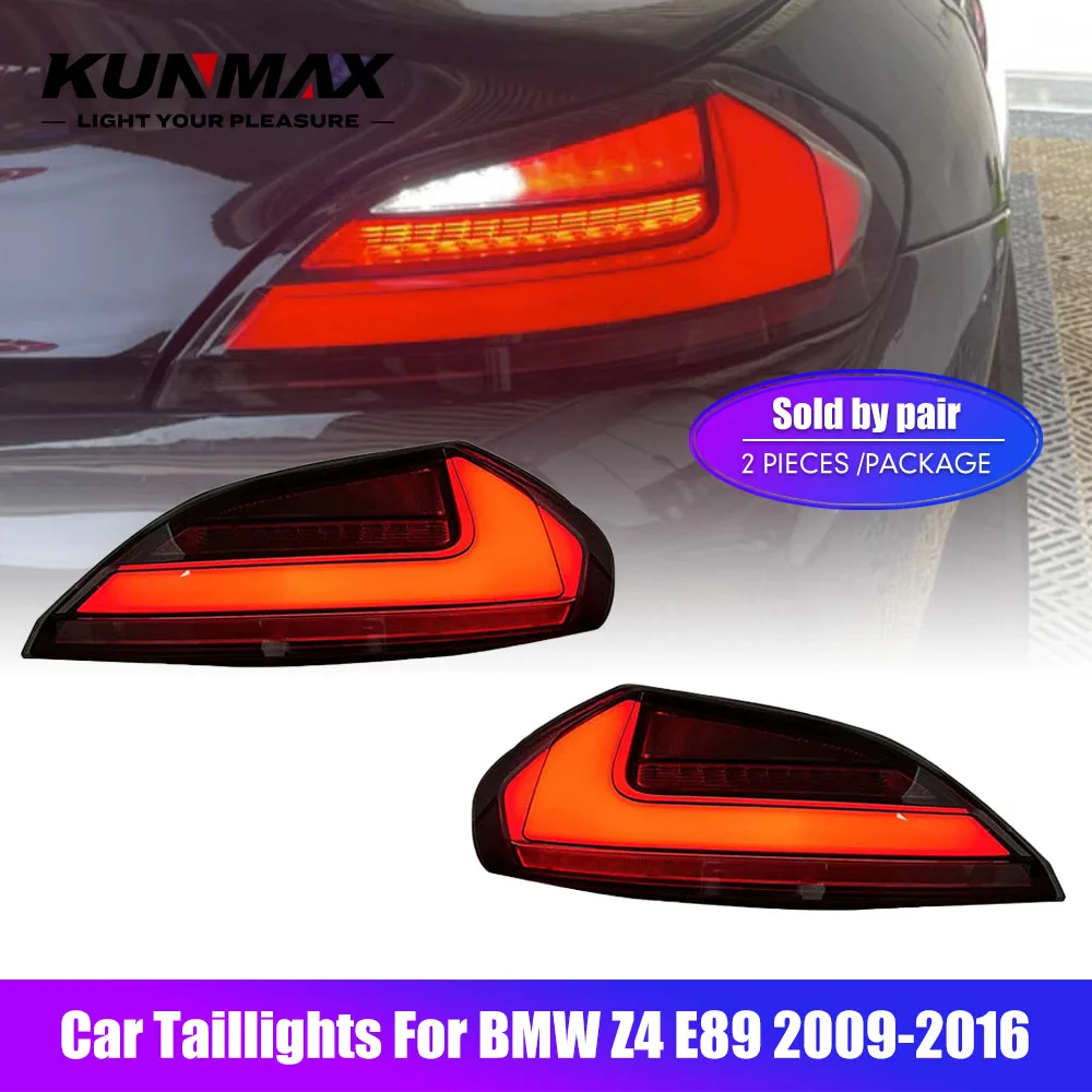 

Светодиодный автомобильный задний фонарь в сборе для BMW Z4, модифицированный для E89 2009-2016, мерцающие задние фонари с проточной водой, противотуманные задние фонари Plug and Play