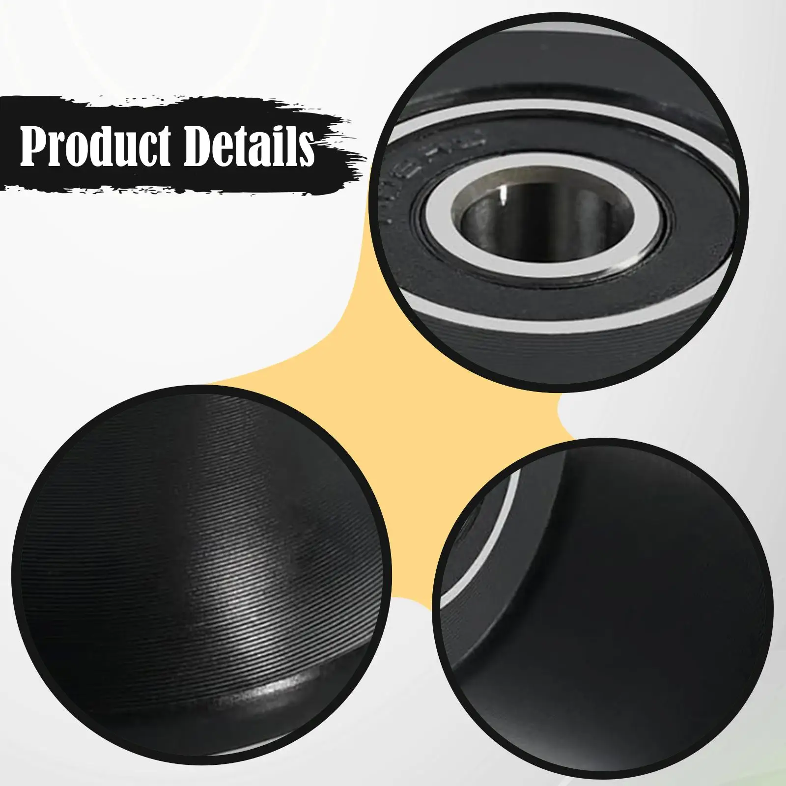 

6Pcs Rolling Seat Trolley Wheels Lightweight Stable Sliding Bracket Rollers