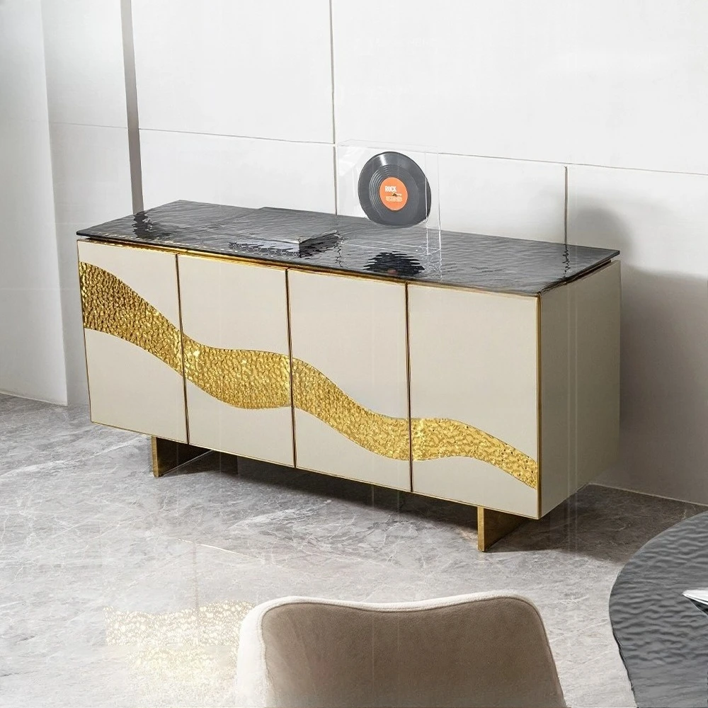 خزانة مدخل خزانة جانبية فاخرة لتناول الطعام خزانة زخرفية راقية مدخل غرفة نموذجية #5