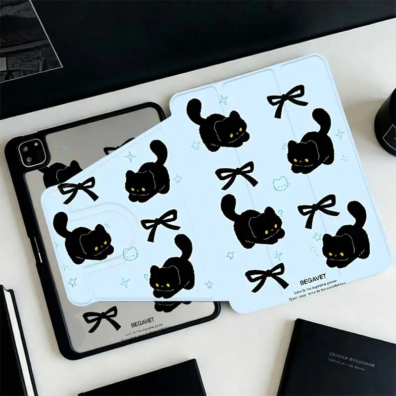 360°Rotatable Tri-Fold Stand Cover For iPad A16 2025 11 Air11/13 iPad 10.2 7/8/9 4/5 10.9 10th IPad Mini6 8.3 Pro 10.5 Pro11