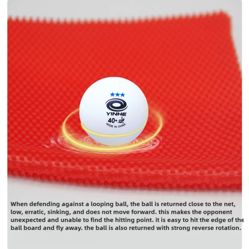 YINHE Long Pips Cured Table Tennis Rubber OX Particle Height 2.1mm Ping Pong Rubber ITTF Approved Table Tennis Racket Rubber
