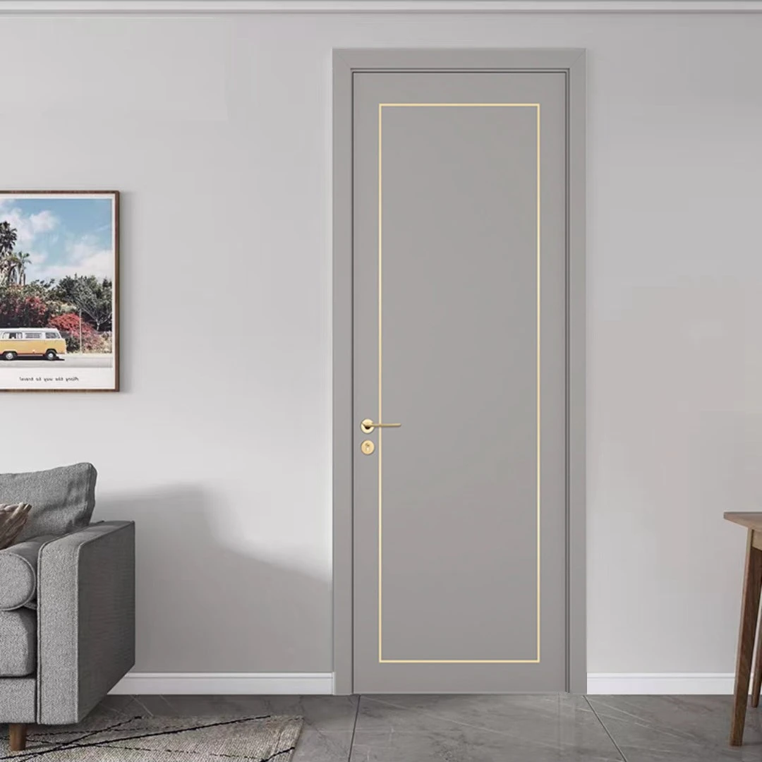 

sh-Custom Modern French Design Solid Wood Entry Door for House Front Wooden Main Entrance Porte for Residential Living Room%